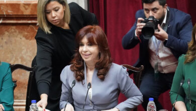 Cristina Kirchner en el Senado. Foto: Juano Tesone.