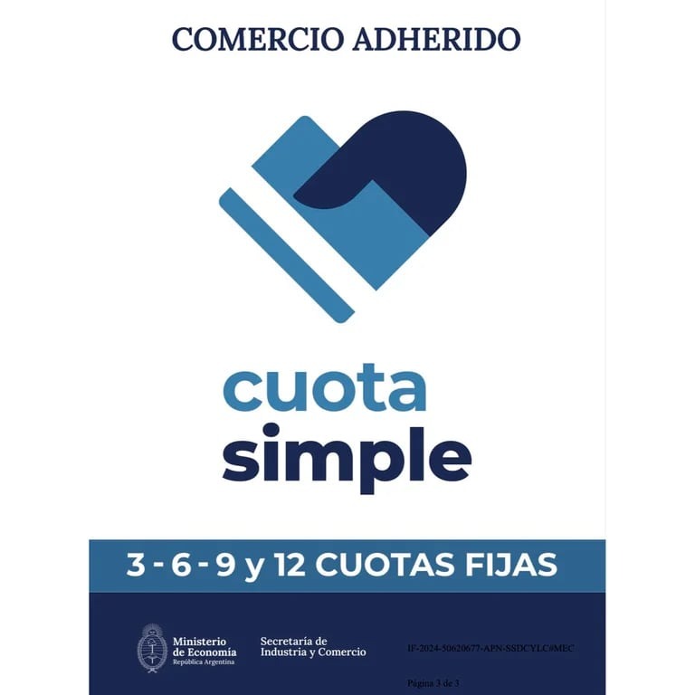 Cuota simple: vuelven las 12 cuotas con una tasa anual del 50 por ciento
